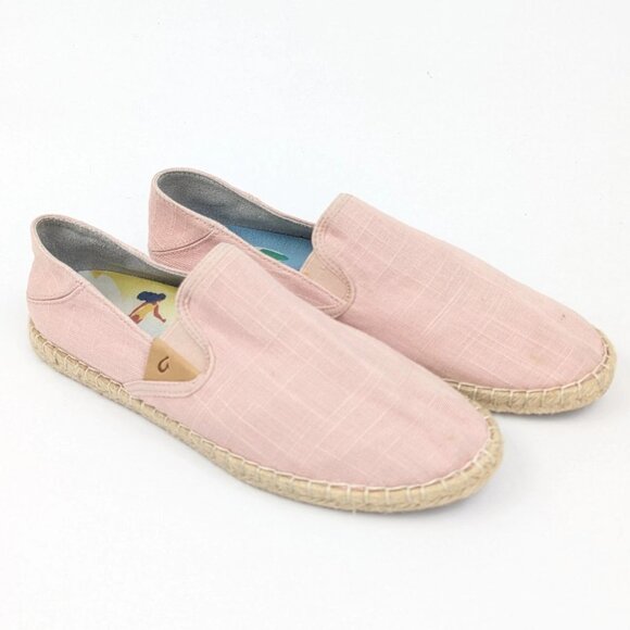 Womens Olukai Shoes Size 10 Kaula Pa'a Kapa Espadrilles Rose Pink - Picture 1 of 7
